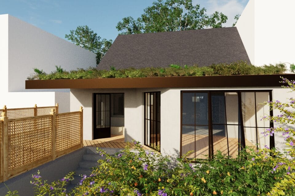 Double Extension d&rsquo;une maison