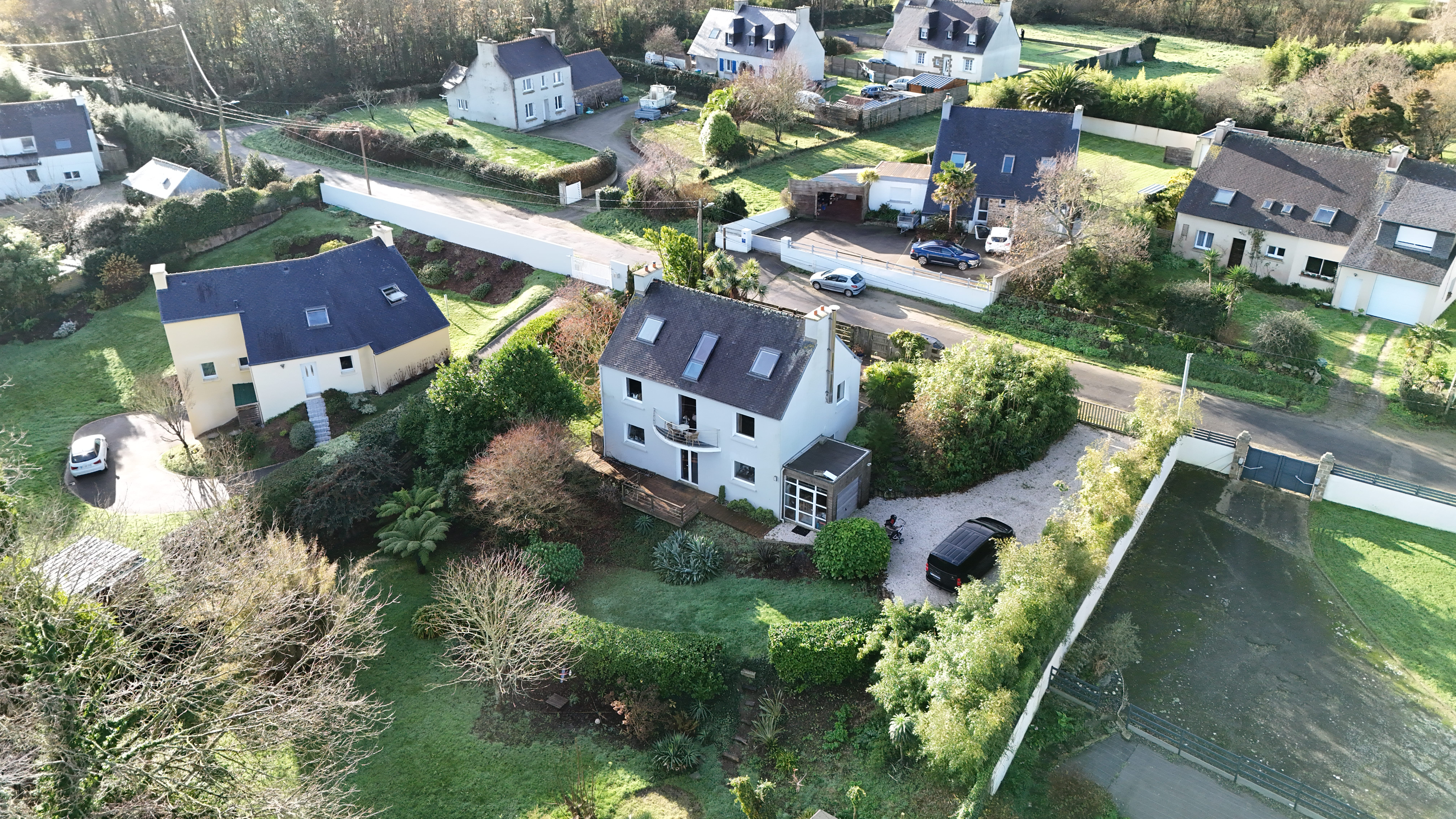 Vue drone maison