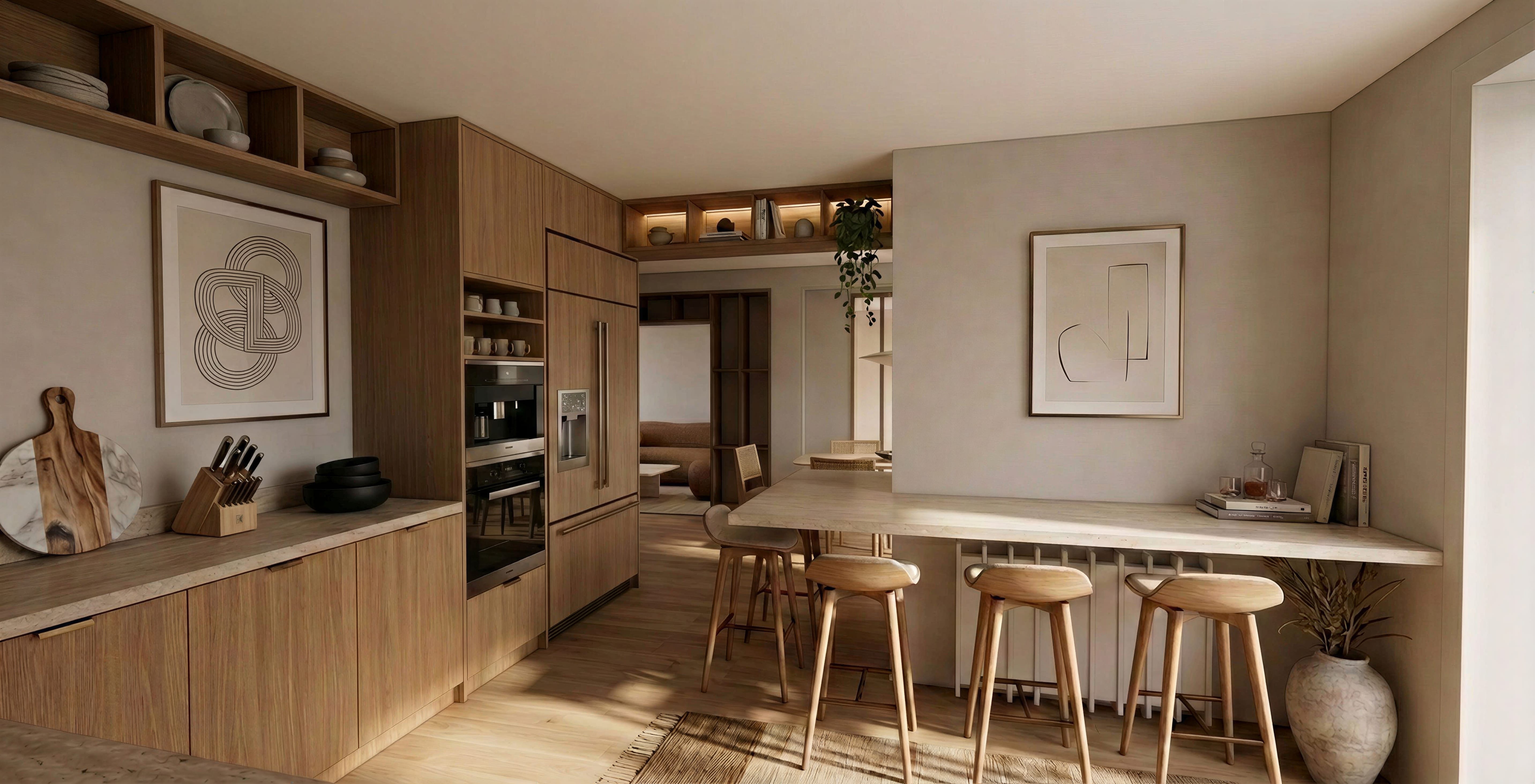 Aménagement intérieur d&rsquo;une maison de ville - cuisine – 01 - Architecture intérieur Rennes